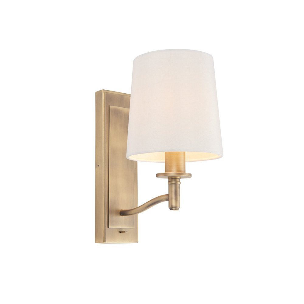 ORTONA 1LT WALL 40W MATT ANT BRASS