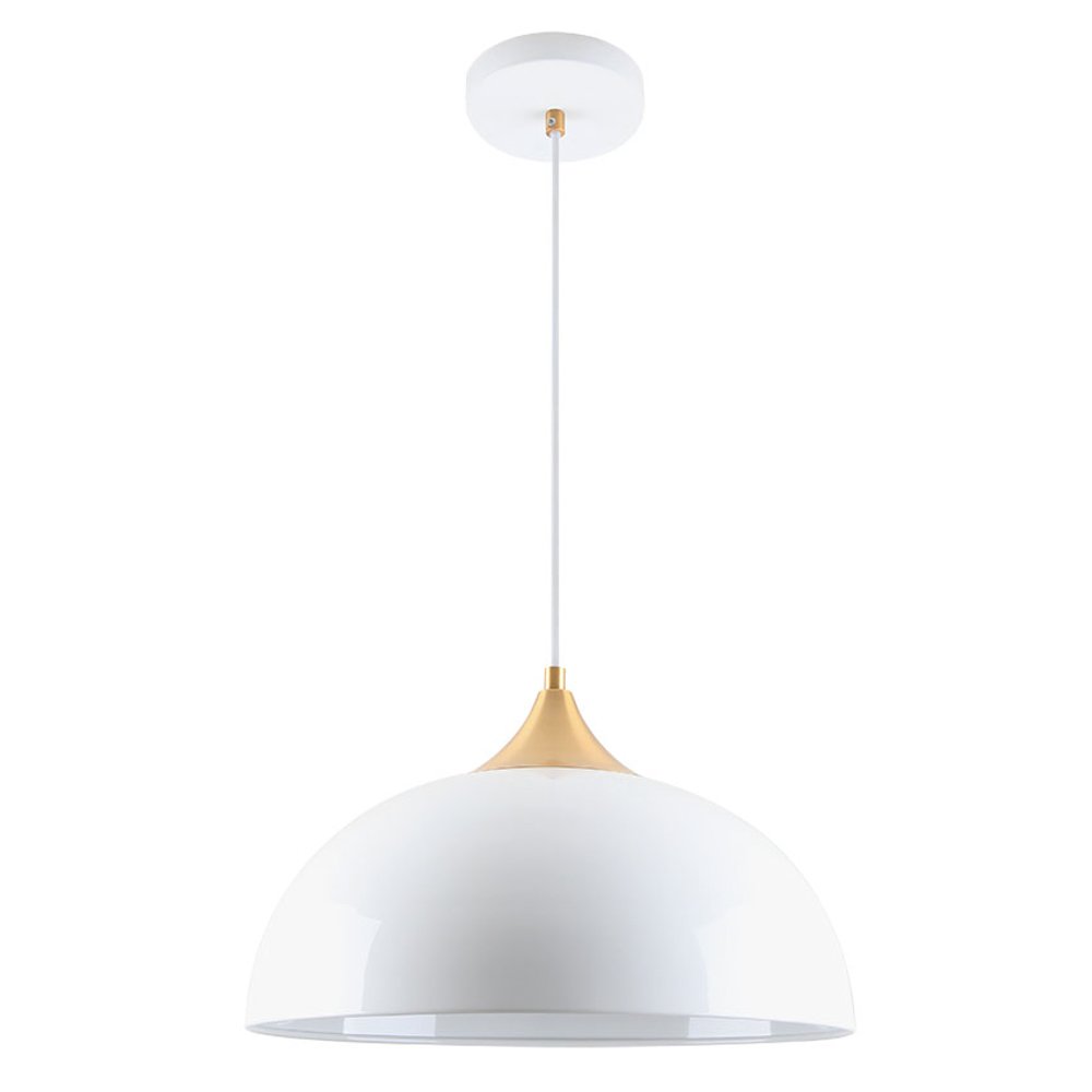 HIGH GLOSS WHITE DOME STYLE PENDANT